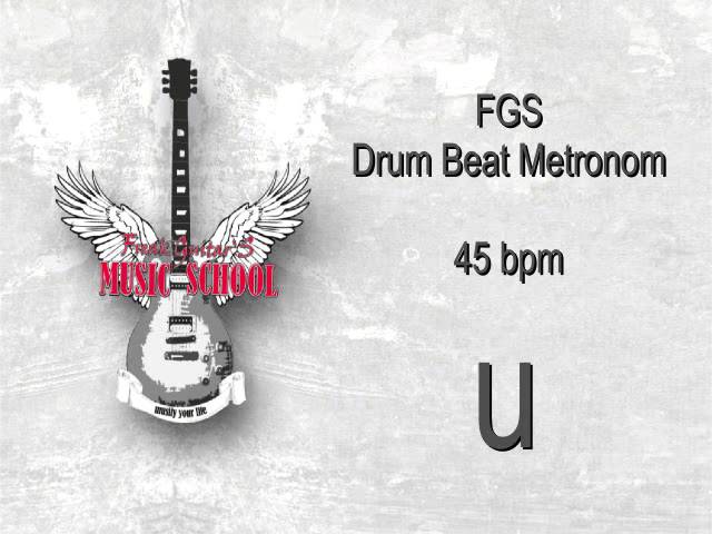 Metronome Drum Beat - 4/4 - 45bpm ( beats per minute )