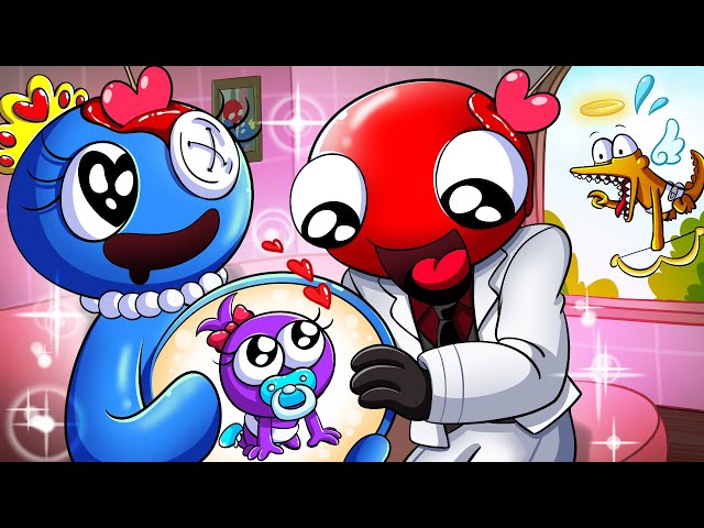 [Animation] Red + Blue = Purple?! 💜  | 🌈Rainbow Friends With Cupid Orange! Love Story | SLIME CAT