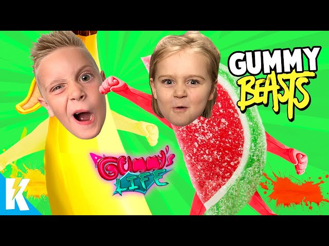 Gummy Gang Beasts!? A Gummy's Life Family Battle! K-City GAMING