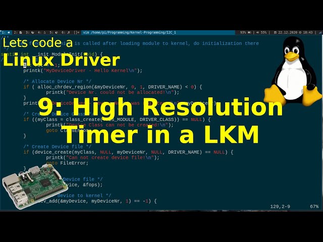 Let's code a Linux Driver - 9: High Resolution Timer in a Linux Kernel Module