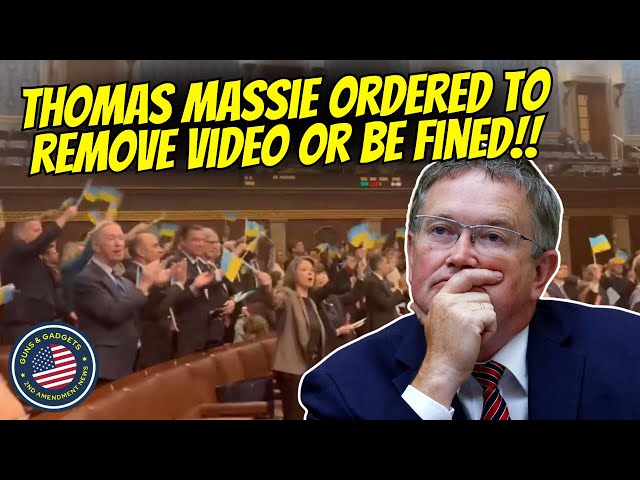 Rep. Thomas Massie ORDERED To Remove Video Or Be Fined!!