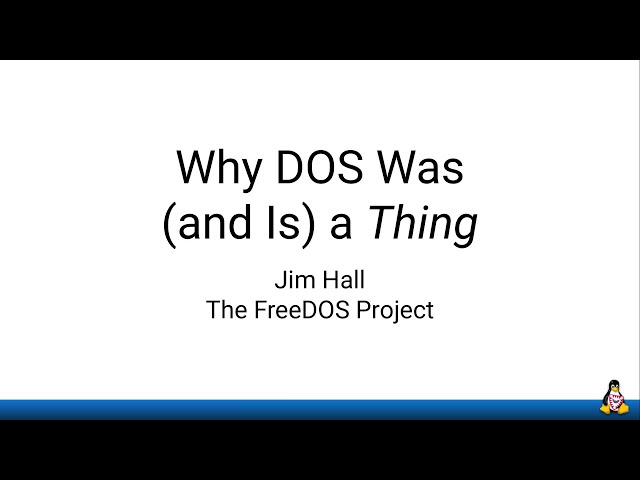Why DOS Was (and Is) a Thing