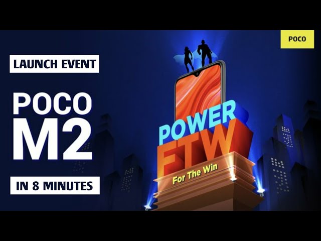 Poco M2 launch event in 8 minutes