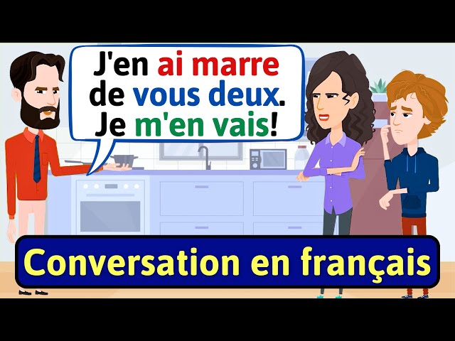 APPRENDS LE FRANÇAIS: Mère et fils | Daily French Conversation - LEARN FRENCH