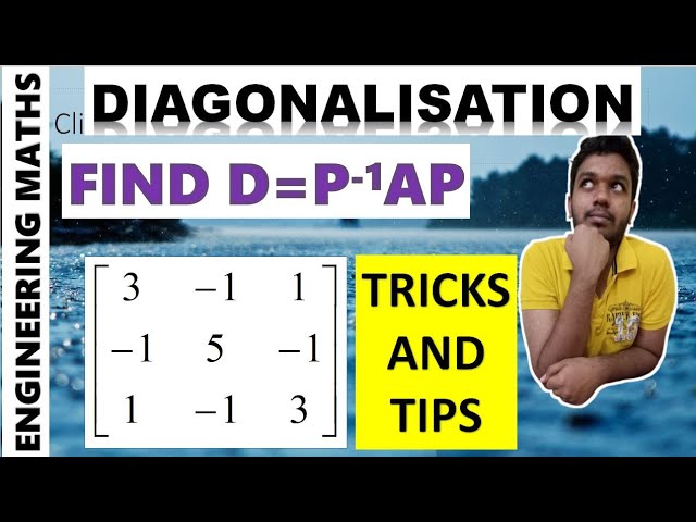 DIAGONALISATION OF 3x3//STEP WISE EXPLANATION//TRICKS AND TIPS//MATHSPEDIA//