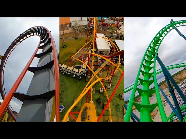 Every Roller Coaster at Six Flags Fiesta Texas! Front Seat POV!