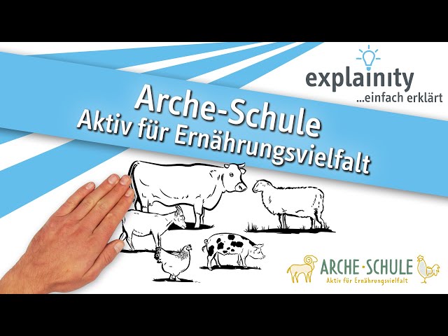 Arche-Schule „Aktiv für Ernährungsvielfalt“ einfach erklärt (explainity® Erklärvideo)