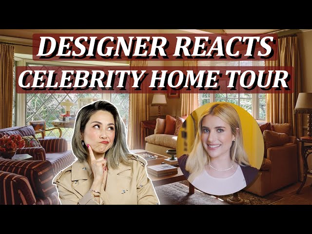 DESIGNER REACTS to Emma Roberts' Celebrity Home Tour (Spoiler Alert: I'm OBSESSED!)