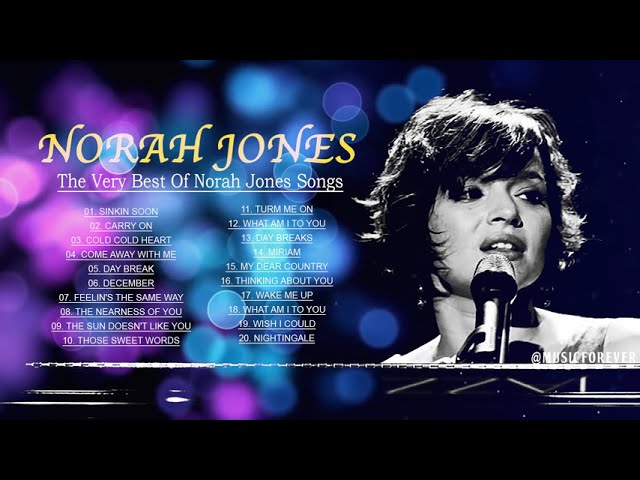 Norah Jones Collection Of The Best Songs - 1 Hour Beautiful Jazz Music For Relax