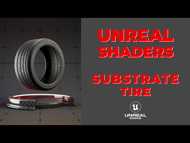 How to create realistic Tire Material in Unreal Engine | Substrate Materials Tutorial