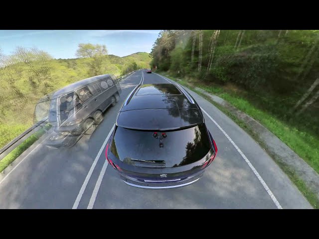 GTA V Third Person View-like Drive in Real Life with insta360 One R