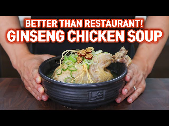 Korean Ginseng Chicken Soup, SAMGYETANG! (2 Ways)