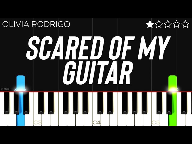 Olivia Rodrigo - scared of my guitar | EASY Piano Tutorial