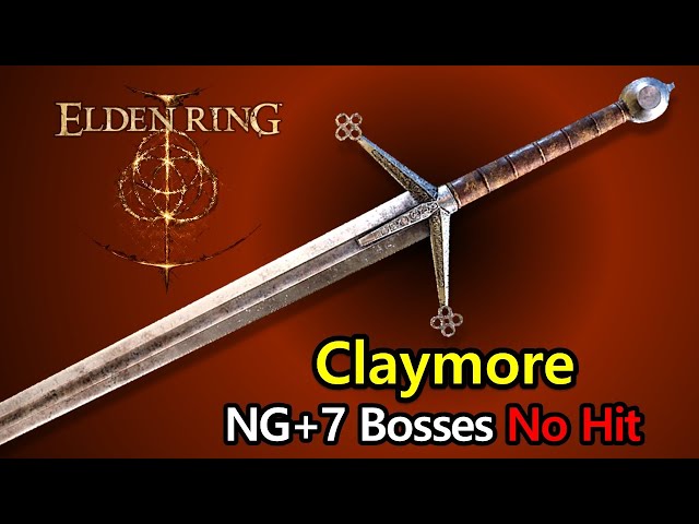 Elden Ring - Claymore Greatsword vs NG+7 bosses fight (No Hit) #eldenring #gaming