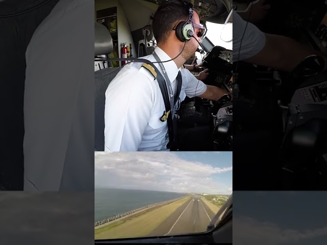 Captain Laurent's SPORTIVE B787 Takeoff from St. Denis de La Reunion! [AirClips] #shorts