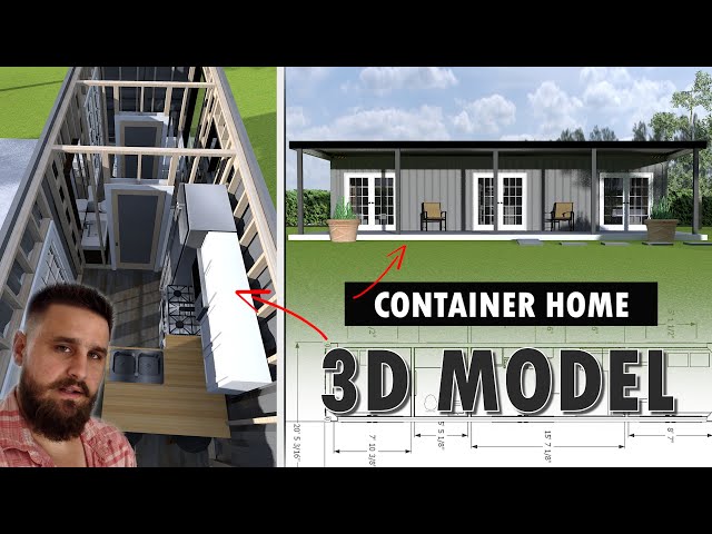 Container Home Brought to LIFE in 3D Model