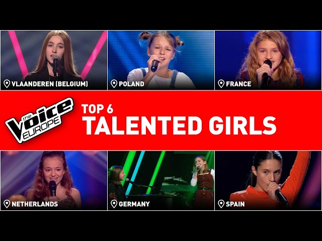 The most talented girls in The Voice Kids from Europe | TOP 6