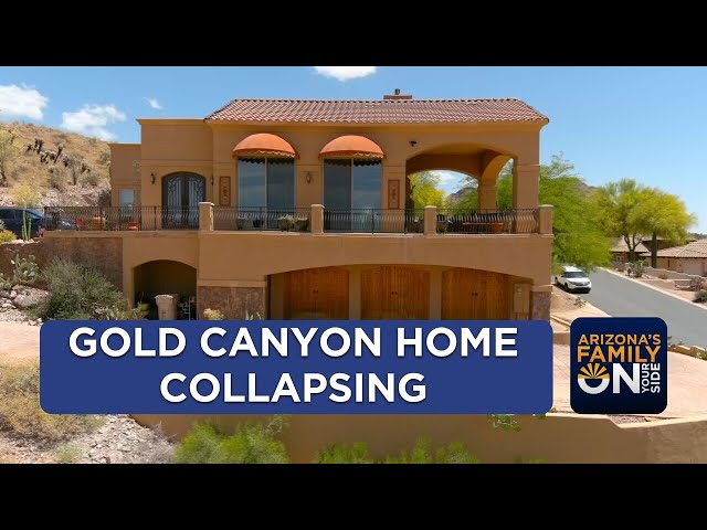 Gold Canyon home collapsing under its own weight