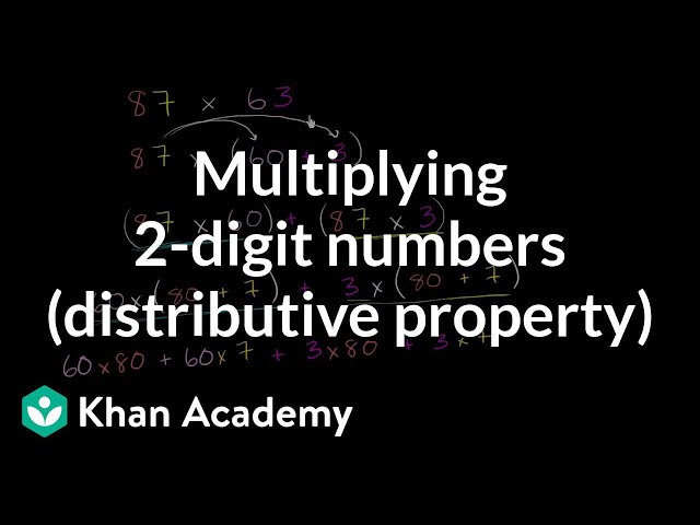 Multiplying: 2 digits numbers (using distributive property) | 4th grade | Khan Academy