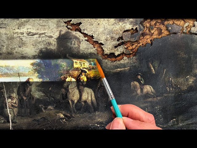 How An Attic Find Oil Painting Is Professionally Restored