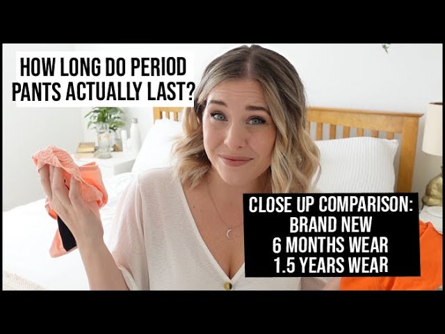 How Long do Period Pants ACTUALLY Last: New, 6 months & 1.5 Year Close-up Comparison! | xameliax