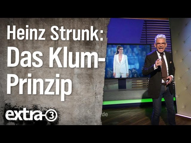 Experte für das Heidi-Klum-Prinzip Heinz Strunk | extra 3 | NDR