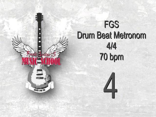 Metronome Drum Beat - 4/4 - 70bpm ( beats per minute )