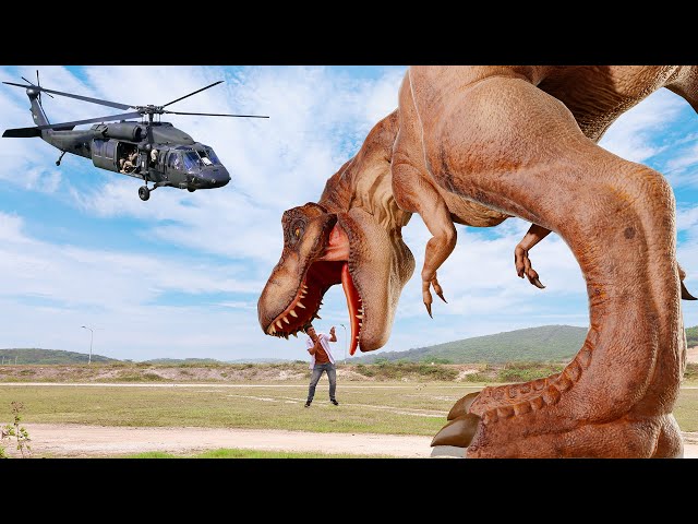 Most Dramatic T-rex Dinosaur Chase | Jurassic Park Fan-Made Short Film | Dinosaur Movie | Ms. Sandy