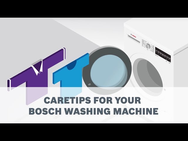 Care tips for your Bosch Washing Machine