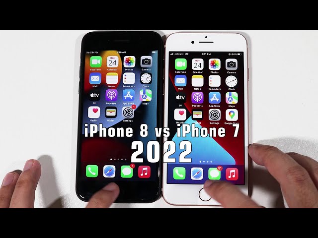 iPhone 8 vs iPhone 7 in 2022 Speed Performance