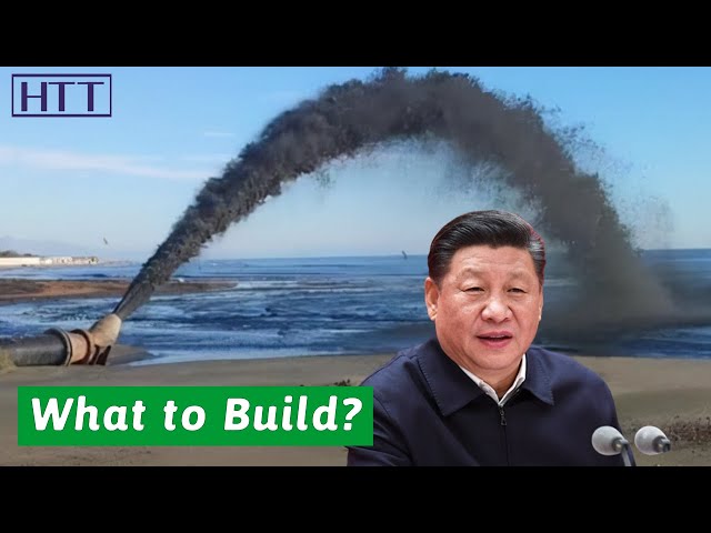 Pouring tons of cement into the sea, What is China trying to build?
