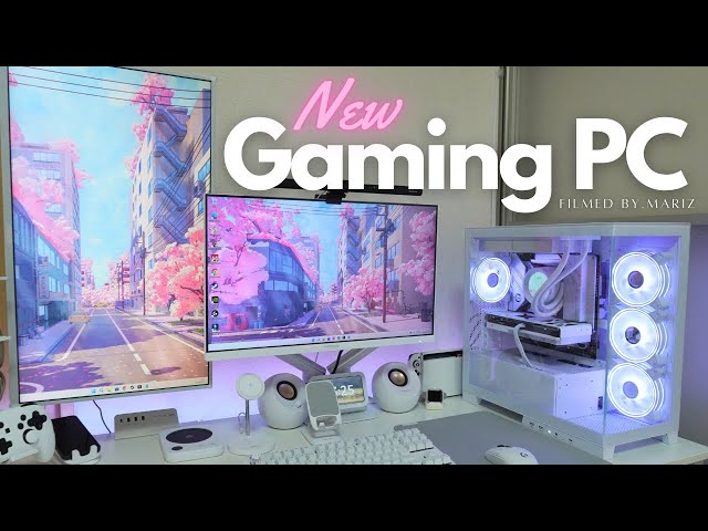 I got New White PC【Game  vlog】