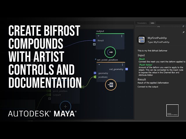 Create Autodesk BIFROST Compounds | Documentation | Artist controls