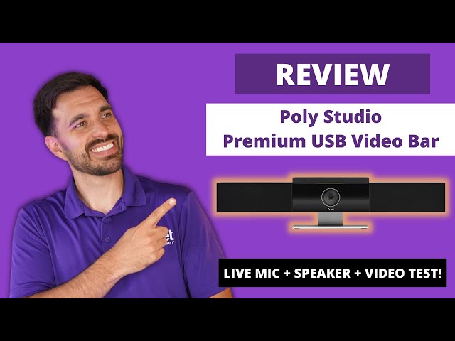 Poly Studio Premium USB Video Bar Review - LIVE MIC + SPEAKER + VIDEO TEST!