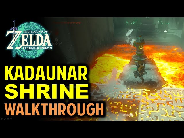 Kadaunar Shrine Puzzle: Water Makes a Way Walkthrough | Legend of Zelda: Tears of the Kingdom