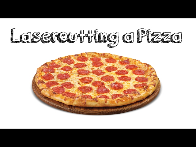 Cutting a Pizza with a Laser Cutter