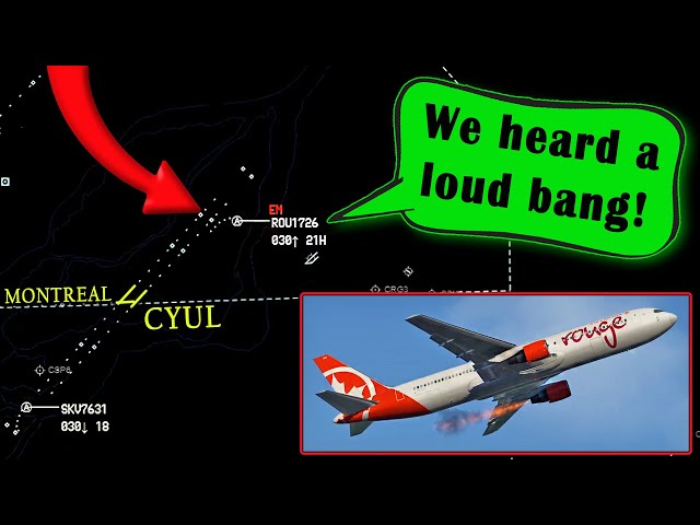 Rouge B767 has LEFT ENGINE FLAME-OUT on takeoff | Emergency Return