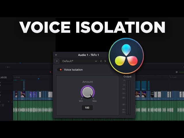 Mit Voice Isolation Rauschen entfernen in DaVinci Resolve 18