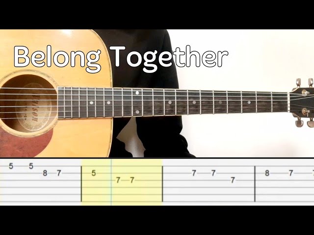 Mark Ambor - Belong Together (Easy Guitar Tutorial Tabs)