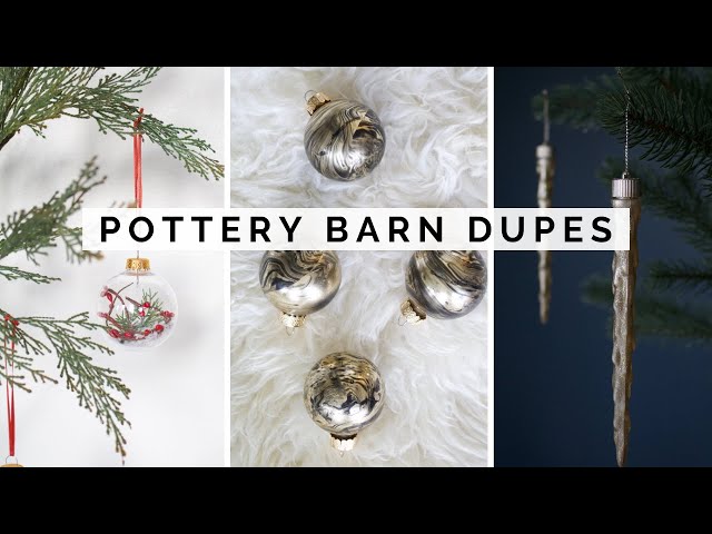 POTTERY BARN DUPES  *DIY CHRISTMAS ORNAMENTS*  | DIY POTTERY BARN INSPIRED ORNAMENTS & MORE!