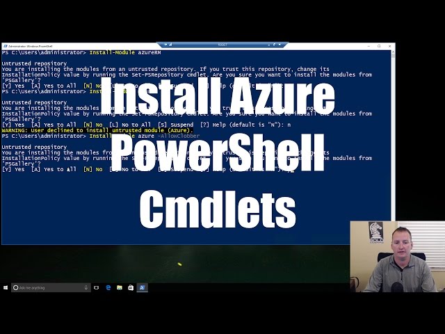 Getting started with PowerShell for Azure