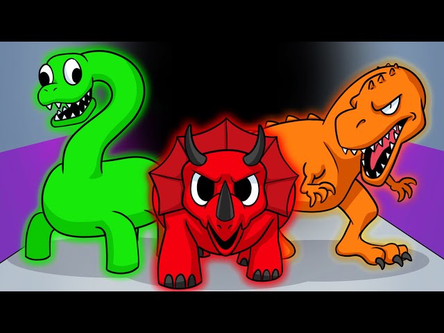 RAINBOW FRIENDS, But They're DINOSAURS?! (Cartoon Animation)
