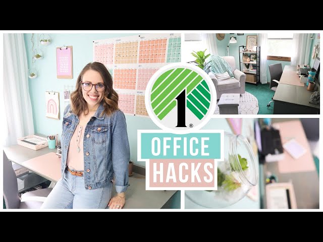 HOW TO ORGANIZE YOUR OFFICE ON A DOLLAR TREE BUDGET