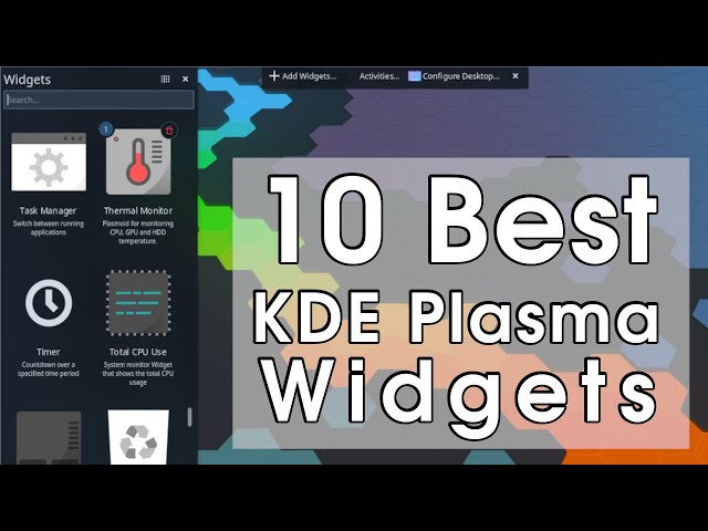 10 Best KDE Plasma Widgets and Extensions | Linux