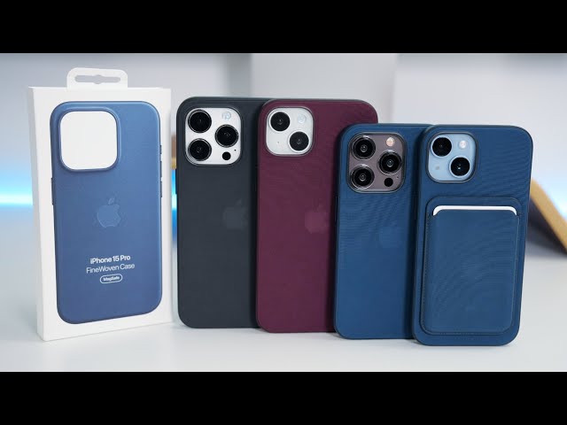 Apple FineWoven Cases for iPhone 15 and iPhone 15 Pro Models