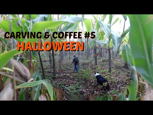 Carving a Halloween Ghost -Carving & Coffee #5