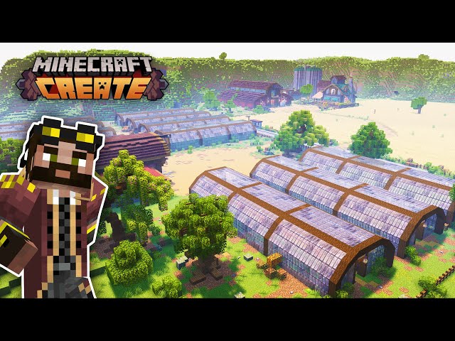 My GIANT FARM in Minecraft Create Mod is DONE!