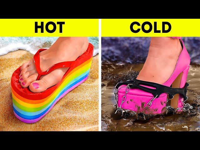 DIY SHOES FOR ANY SEASON! Stunning Clothing Tricks And Fashion Tips