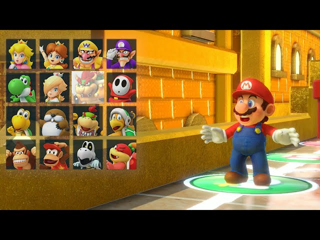 Super Mario Party - Mario vs Luigi vs Goomba vs Boo - Kamek's Tantalizing Tower