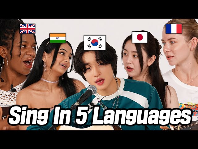 Korean Singer Sings In Five Languages l Korean, Hindi, French, Japanese, English